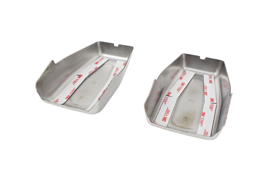 Kentrol Jeep JK Liftgate Hinge Overlays Pair 07-18 Wrangler JK Polished Silver Kentrol