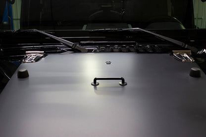 Jeep JK Hood Hinge Overlays Pair 07-18 Wrangler JK Polished Silver Kentrol-7