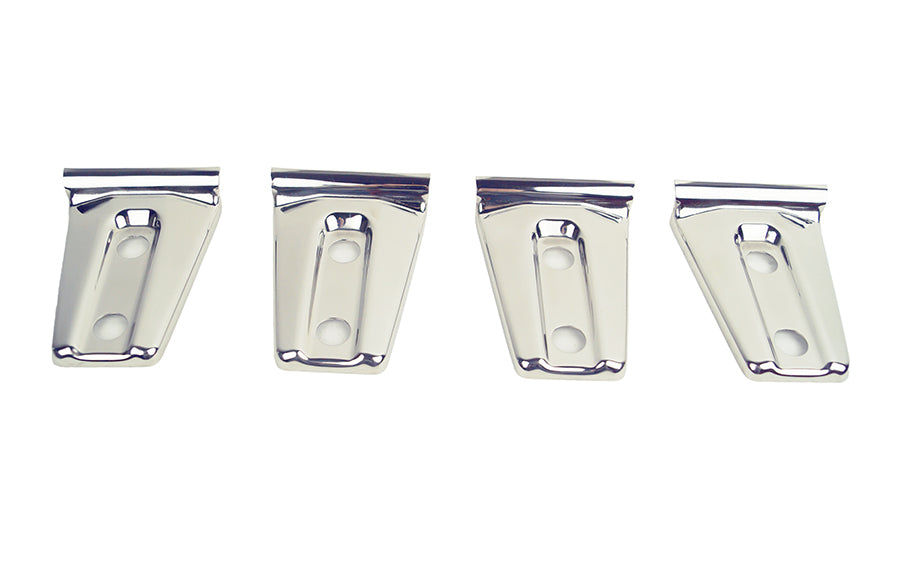 Kentrol Jeep JK Door Hinge Overlays 4 Pieces 2 Door 07-18 Wrangler JK Polished Silver Kentrol