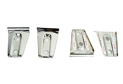 Jeep JK Door Hinge Overlays 4 Pieces 2 Door 07-18 Wrangler JK Polished Silver Kentrol-2