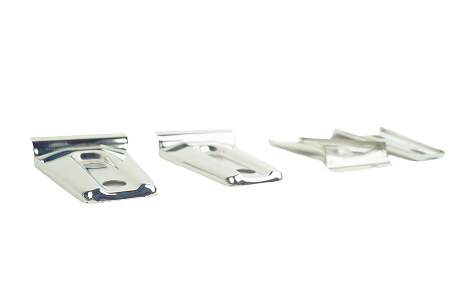 Kentrol Jeep JK Door Hinge Overlays 4 Pieces 2 Door 07-18 Wrangler JK Polished Silver Kentrol