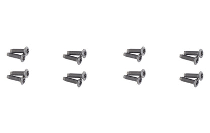 Jeep JK Door Hinge Overlays 8 Pieces 4 Door 07-18 Wrangler JK Polished Silver Kentrol-4