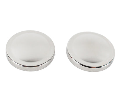 Jeep JK Liftgate Button Covers Pair 07-18 Wrangler JK Polished Silver Kentrol-1