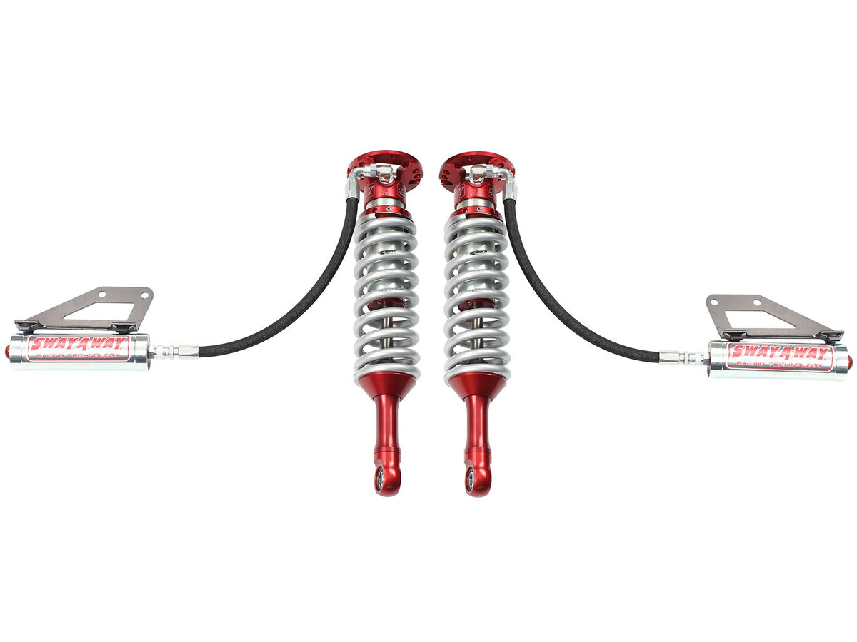 Sway-A-Way 2.5 Front Coilover Kit w/ Remote Reservoirs Ford F-150 Raptor 10-14 V8-6.2L aFe Power