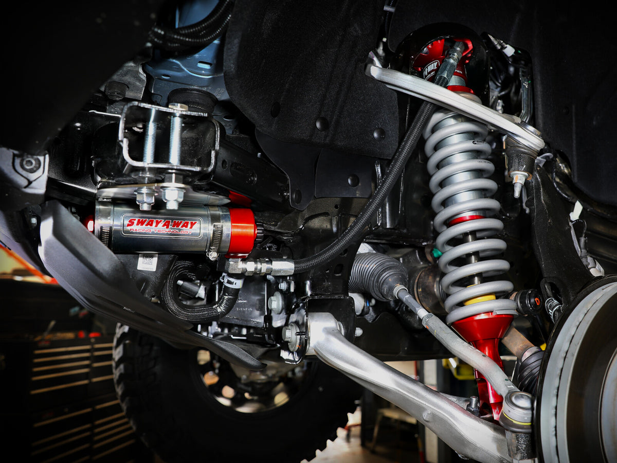 Sway-A-Way 2.5 Front Remote Reservoir Coilover Kit with Compression Adjusters Ford Bronco 21-26 aFe Power-5