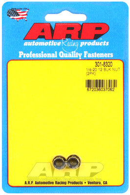 1/4 Inch SAE 12-Point Nut - Chrome Moly Black Oxide ARP Racing Products-4