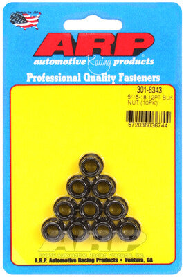 5/16 Inch SAE 12-Point Nut - Chrome Moly Black Oxide ARP Racing Products-3