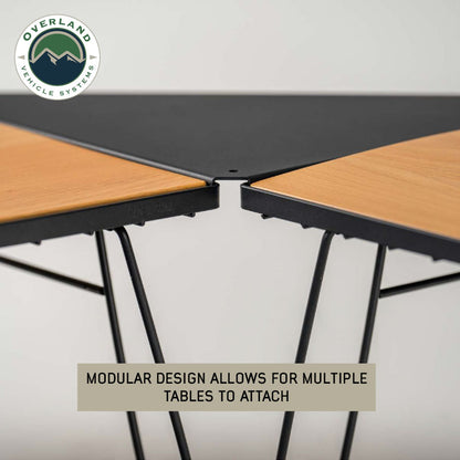Kick It Camp Table Wood Base & Storage Bag Overland Vehicle Systems-1