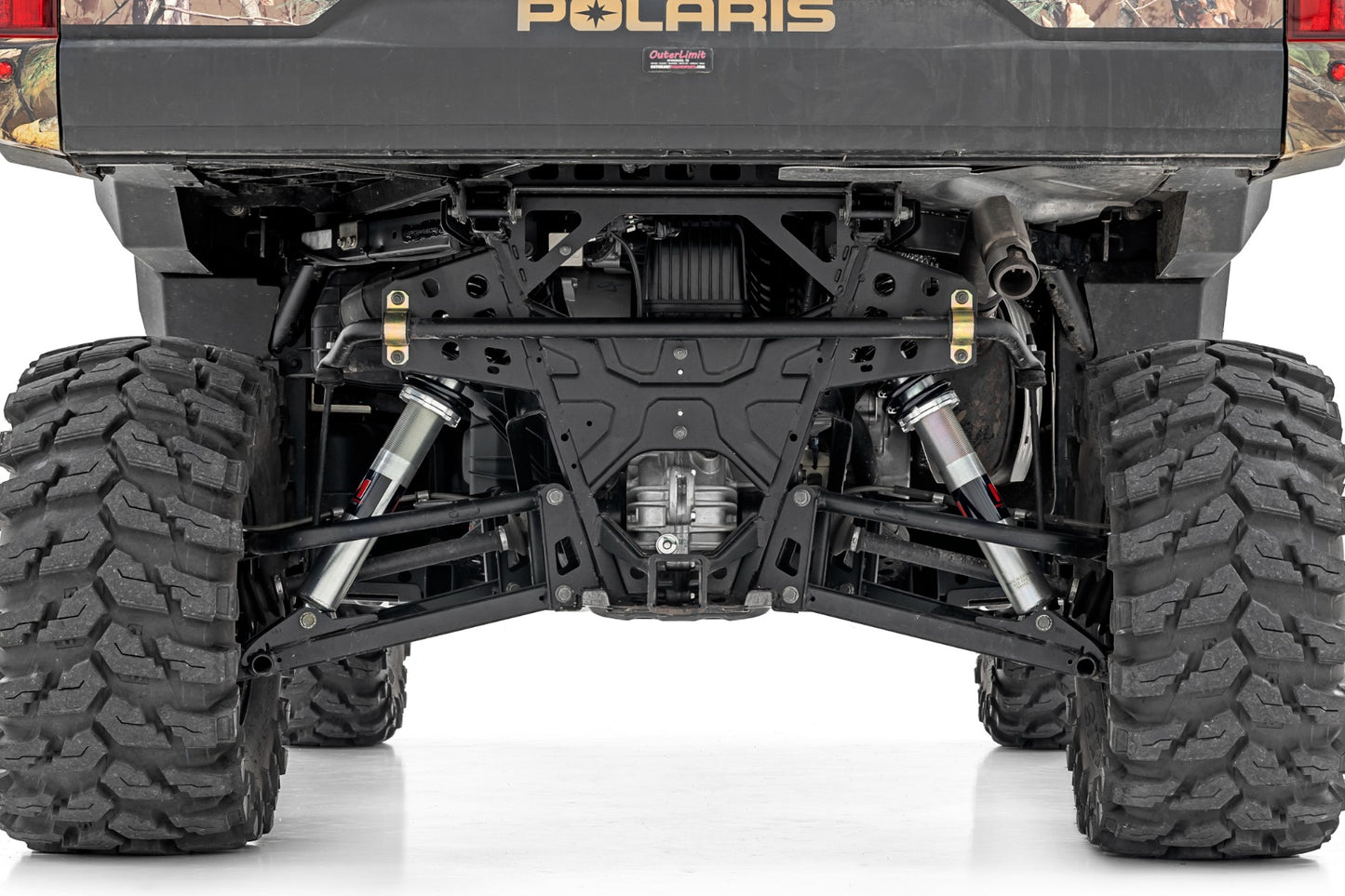 M1 Rear Coil Over Shocks Ride Height Adjust Polaris Ranger 1000/Ranger XP 900/1000 Rough Country-3