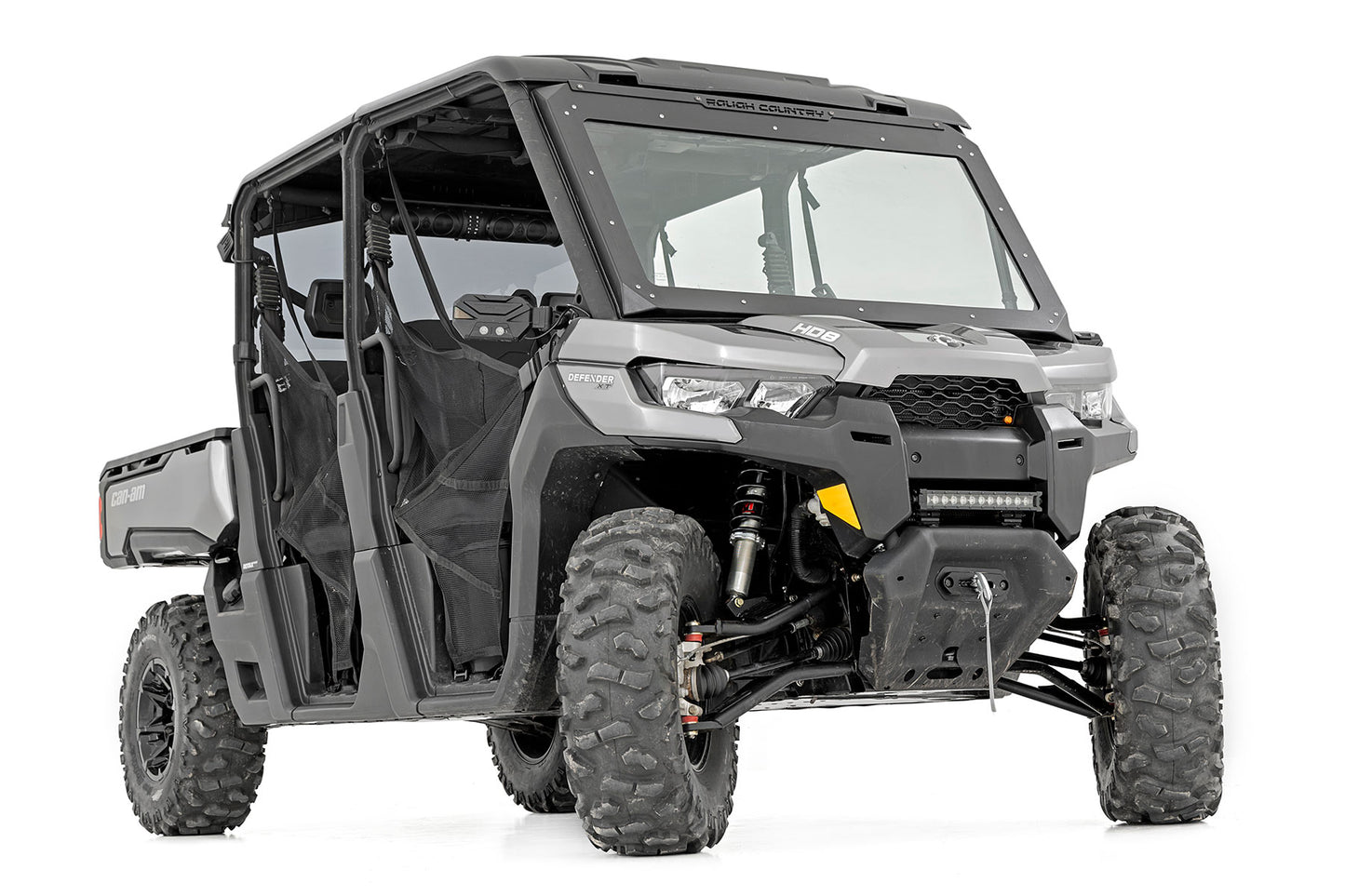 M1 Front Coil Over Shocks Ride Height Adjust Can-Am Defender HD5/HD8/HD9/HD10 Rough Country-3
