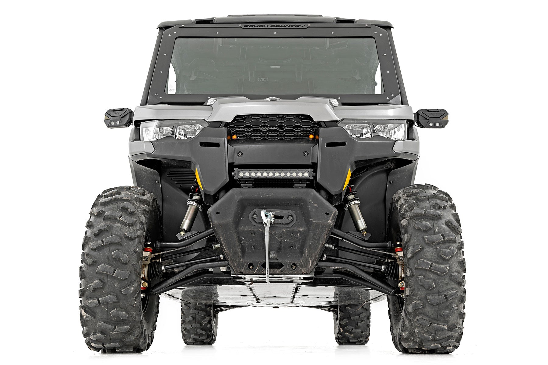 M1 Front Coil Over Shocks Ride Height Adjust Can-Am Defender HD5/HD8/HD9/HD10 Rough Country-5