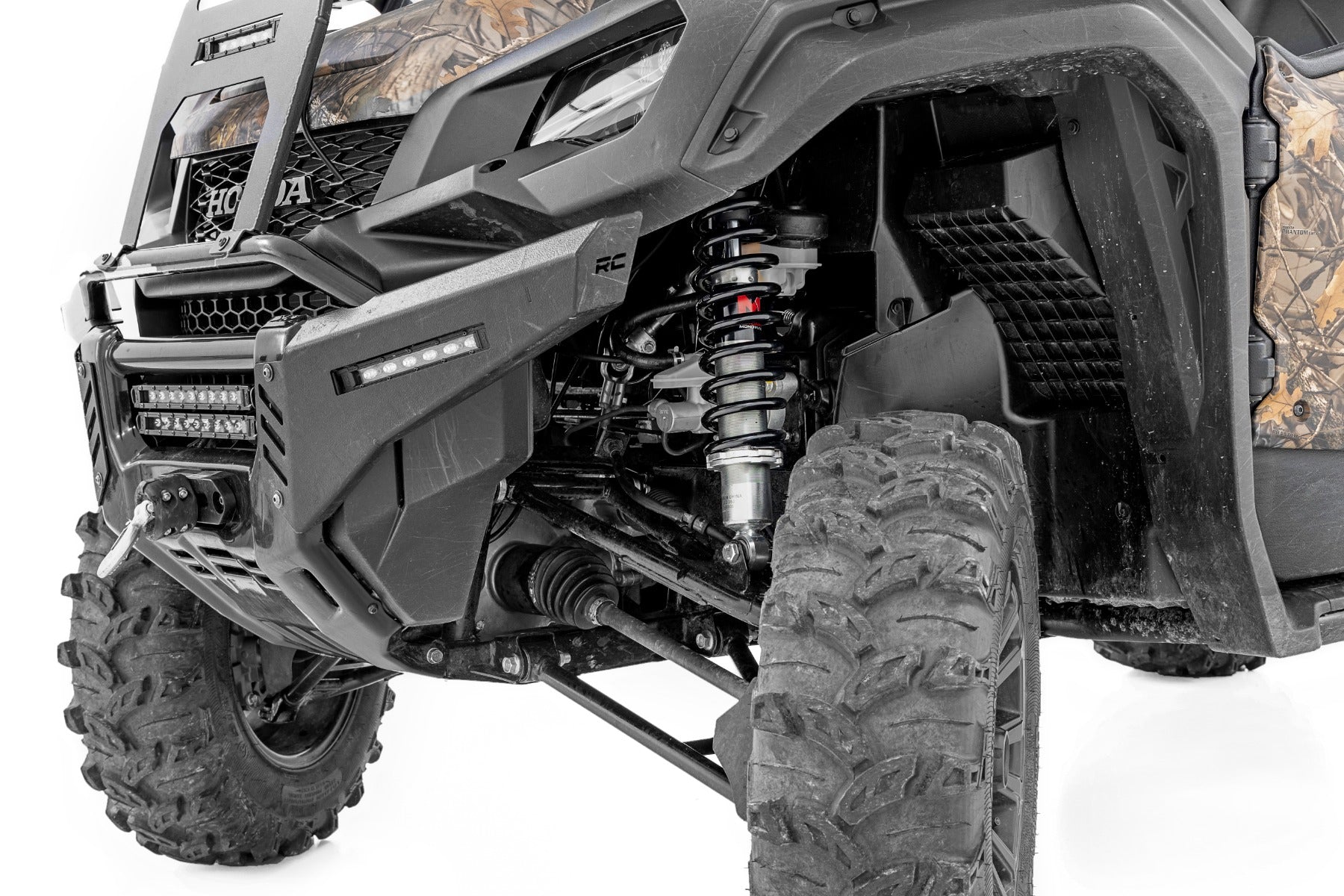M1 Front Coil Over Shocks Ride Height Adjust Honda Pioneer 1000/Pioneer 1000-5 Rough Country-3
