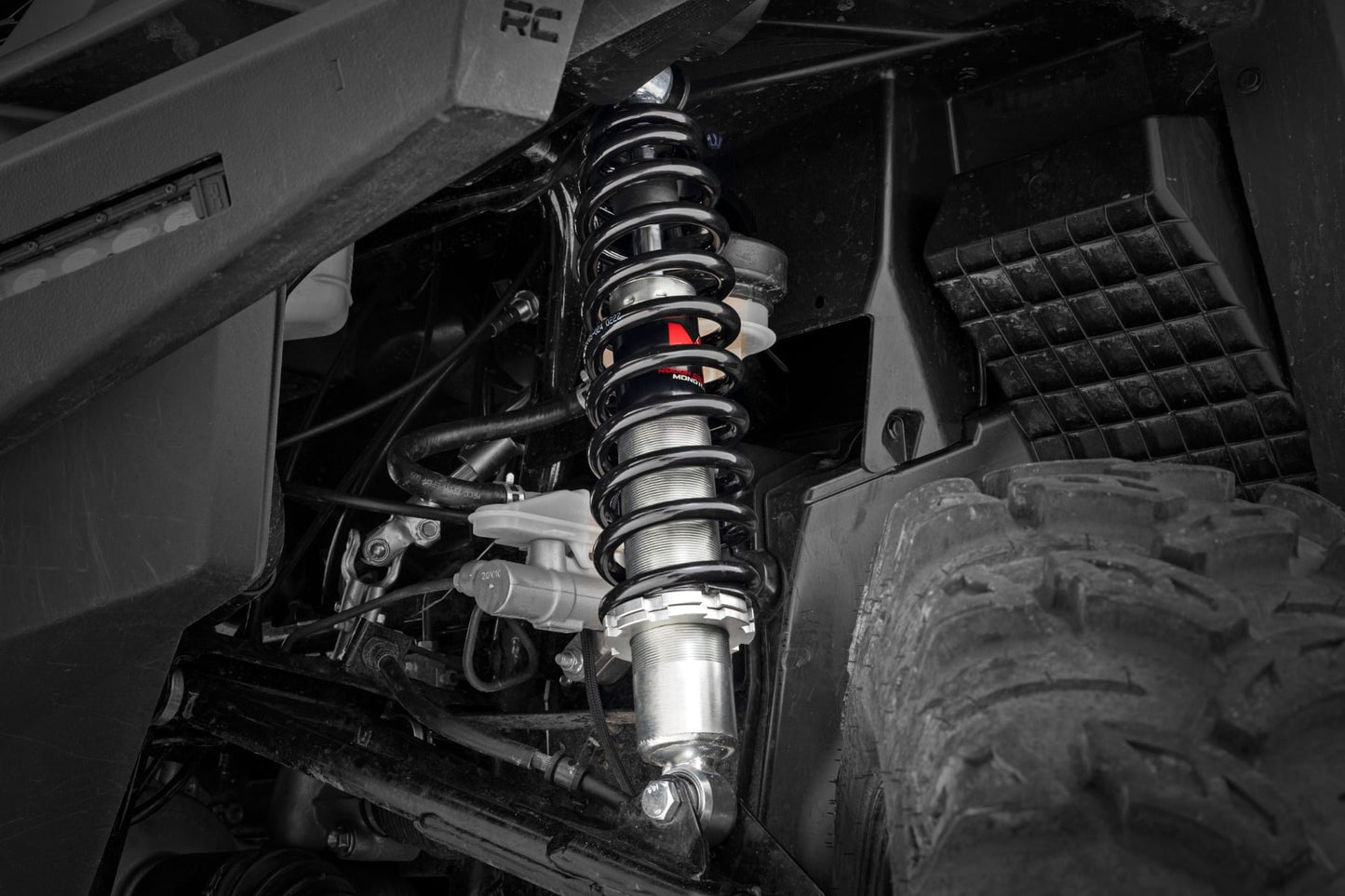 M1 Front Coil Over Shocks Ride Height Adjust Honda Pioneer 1000/Pioneer 1000-5 Rough Country-4