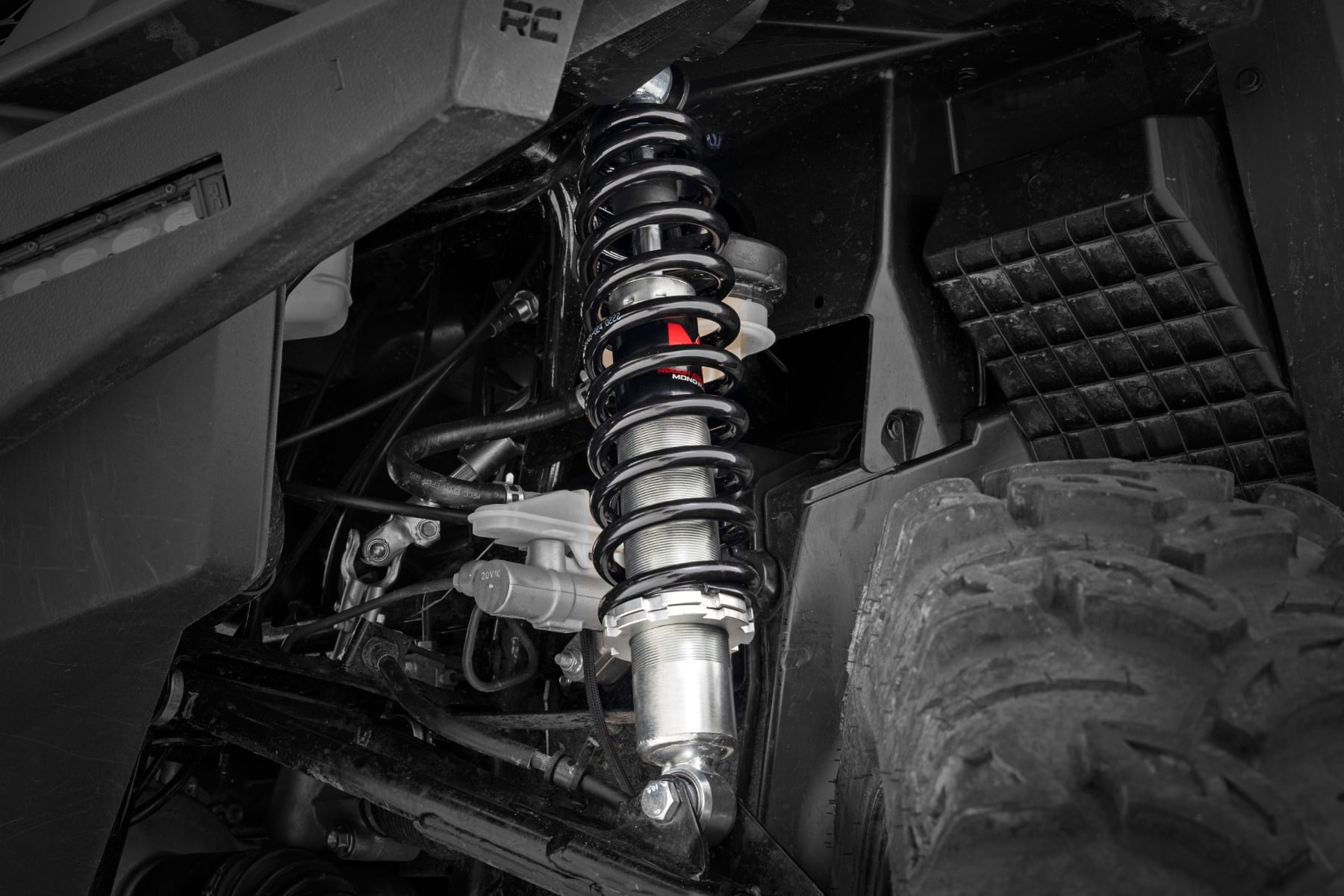 M1 Front Coil Over Shocks Ride Height Adjust Honda Pioneer 1000/Pioneer 1000-5 Rough Country-4