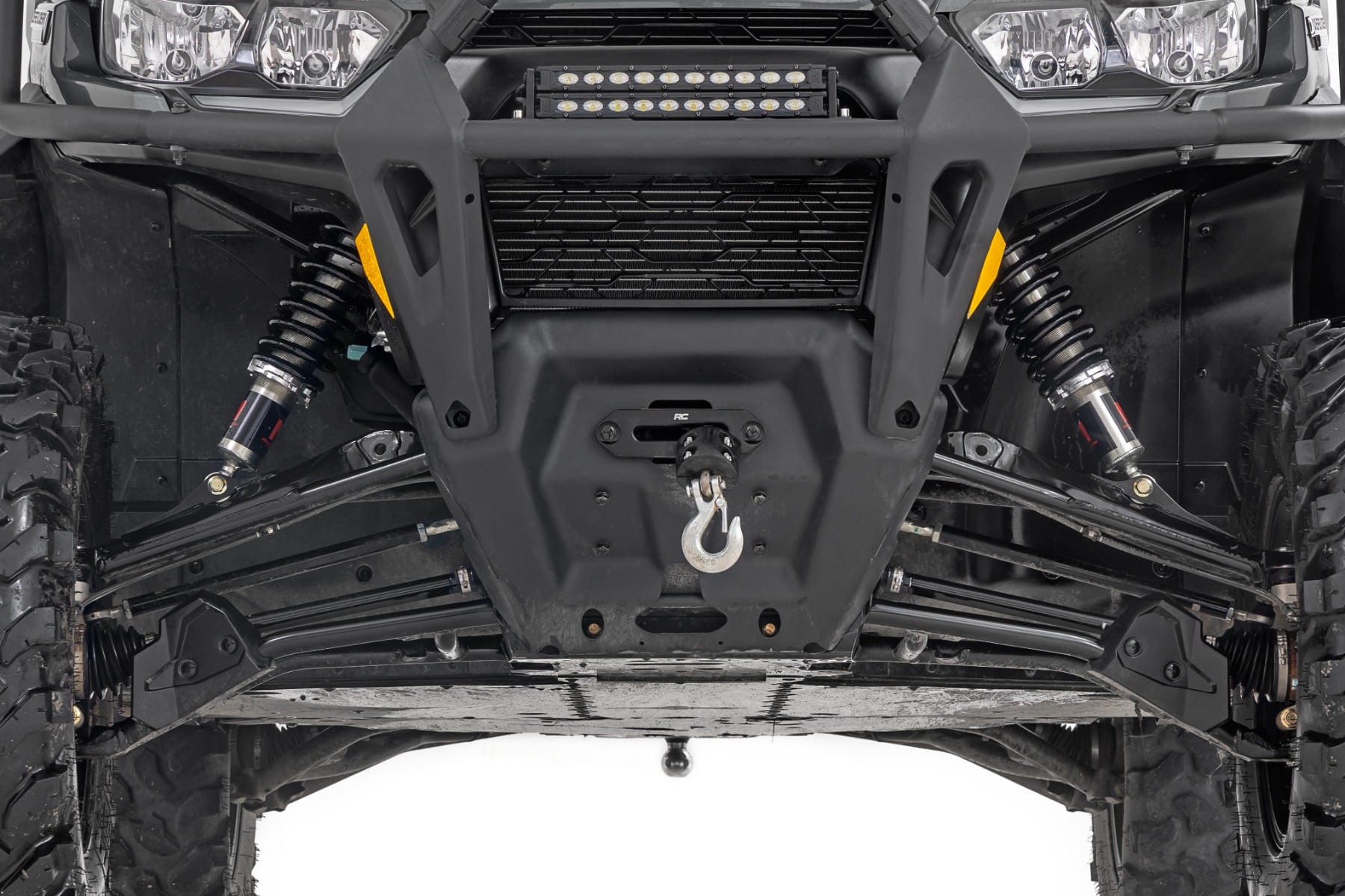 M1 Front Coil Over Shocks Ride Height Adjust Can-Am Defender MAX HD10/PRO HD10 Rough Country-2