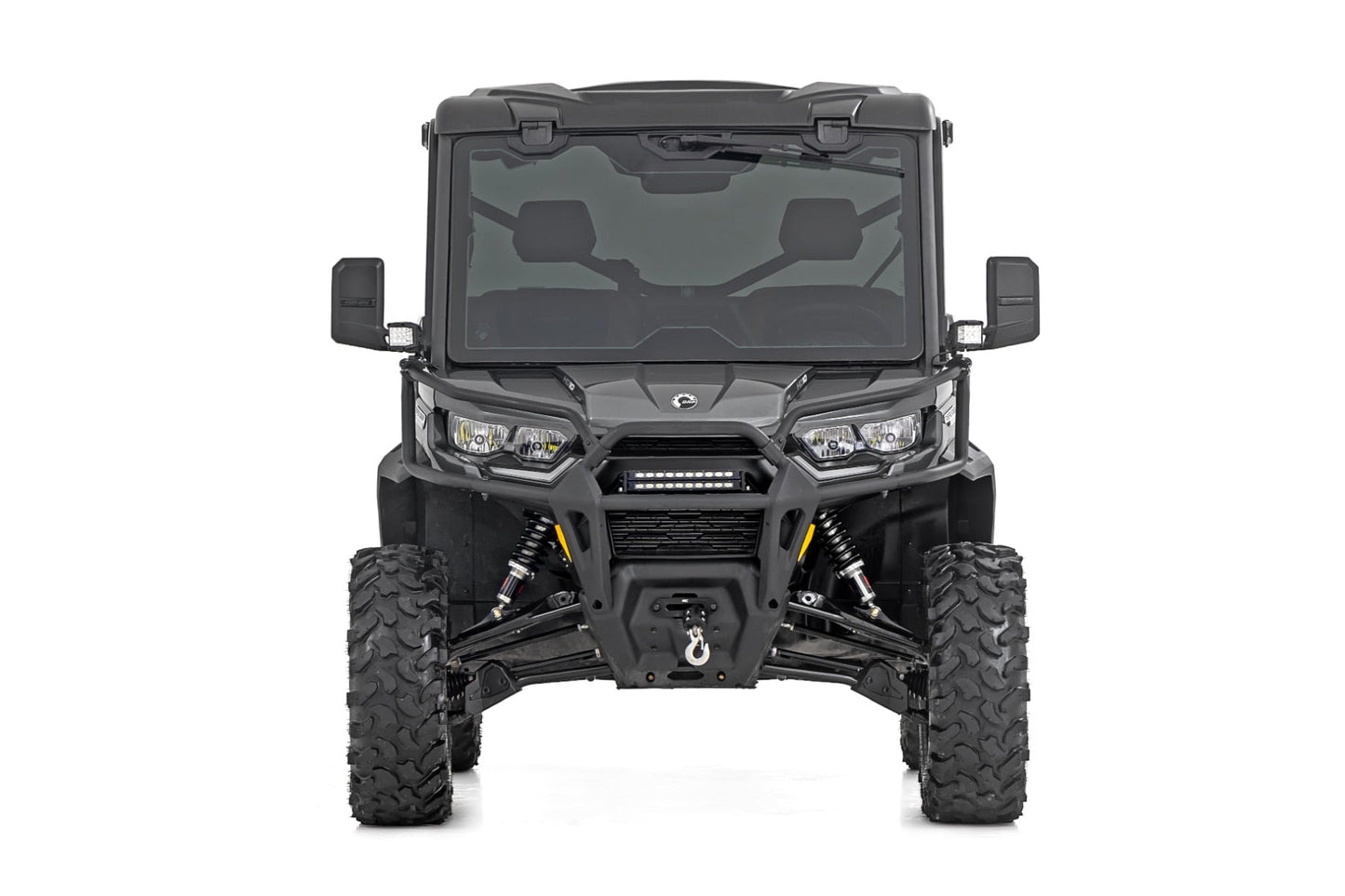 M1 Front Coil Over Shocks Ride Height Adjust Can-Am Defender MAX HD10/PRO HD10 Rough Country-3
