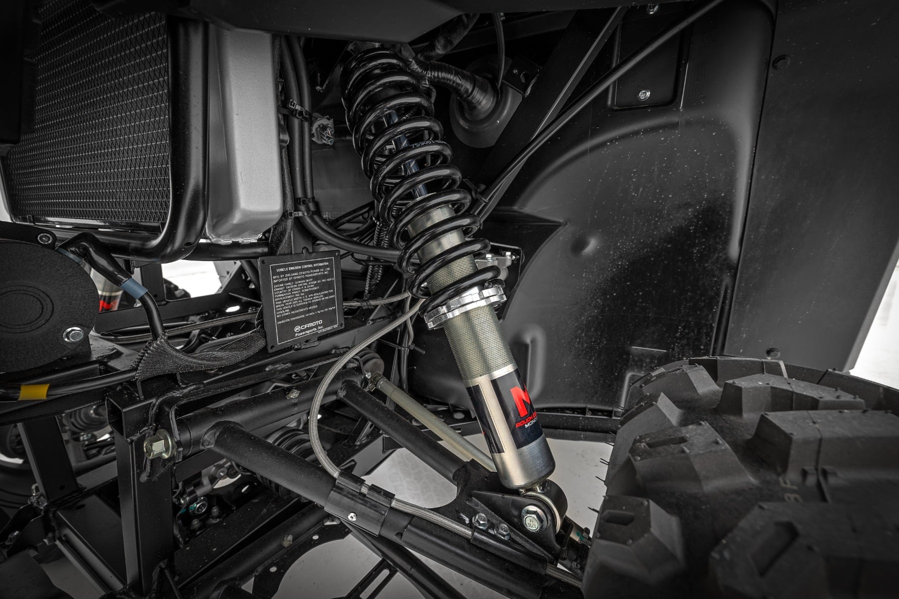 M1 Front Coil Over Shocks Ride Height Adjust CFMOTO UFORCE 1000/1000 XL Rough Country-3
