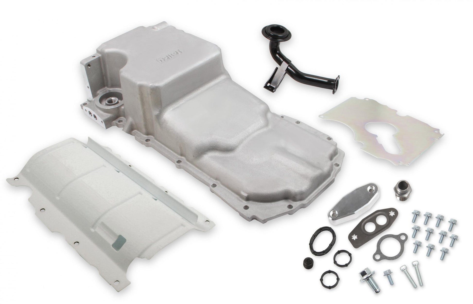 GM Gen V LT Swap Oil Pan Oil Return Not Machined GM Gen V LT Swap Oil Pan Same Dimensions As 302-20 Oil Return Boss CAN Be Drilled and Tapped Holley