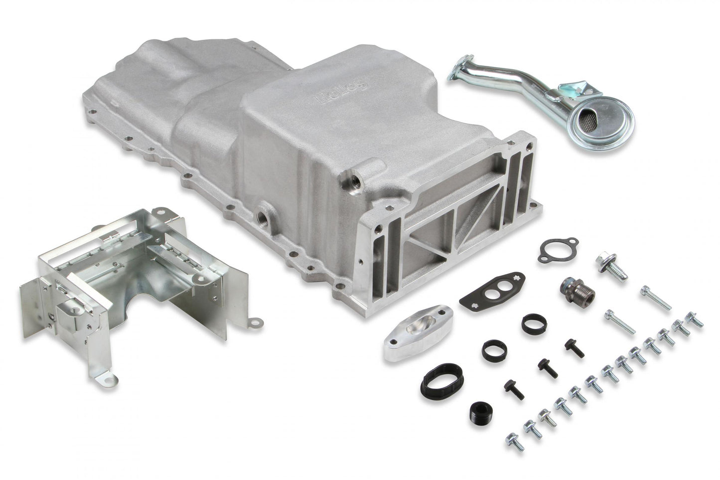 GM Gen V LT Swap Oil Pan Drag Race As Cast with Turbo Oil Return GM Gen V LT Swap Oil Pan Drag Race As Cast Includes Special Drag Race Hinged Door Baffles & Pickup with Turbo Oil Return Holley-23