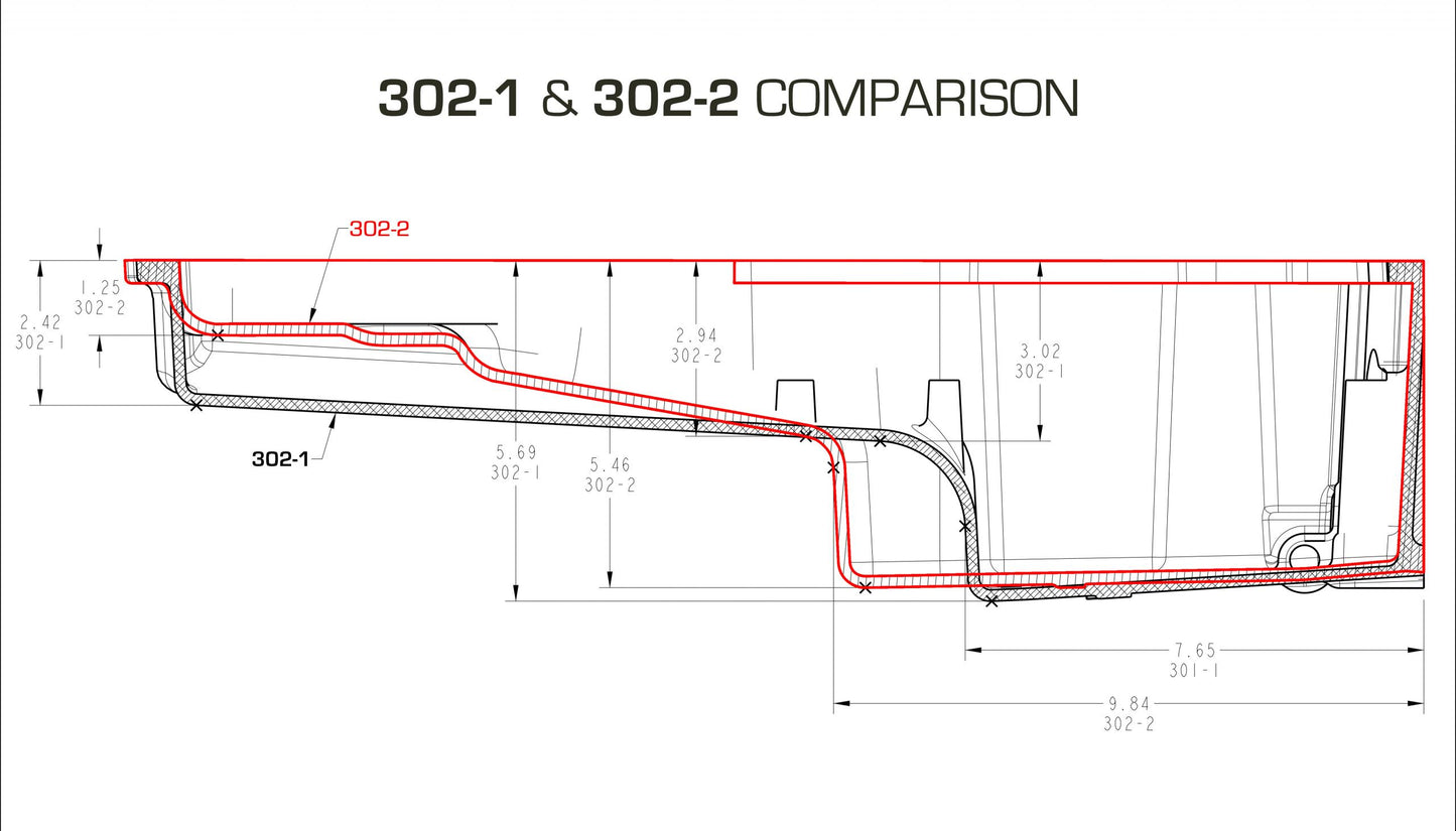 GM LS Swap Oil Pan Additional Front Clearance Fits Most Gm/muscle Car/classic Car/trucks and Any LS Swapped Vehicle Requiring More Clearance at the Front Half of the Pan Holley-1