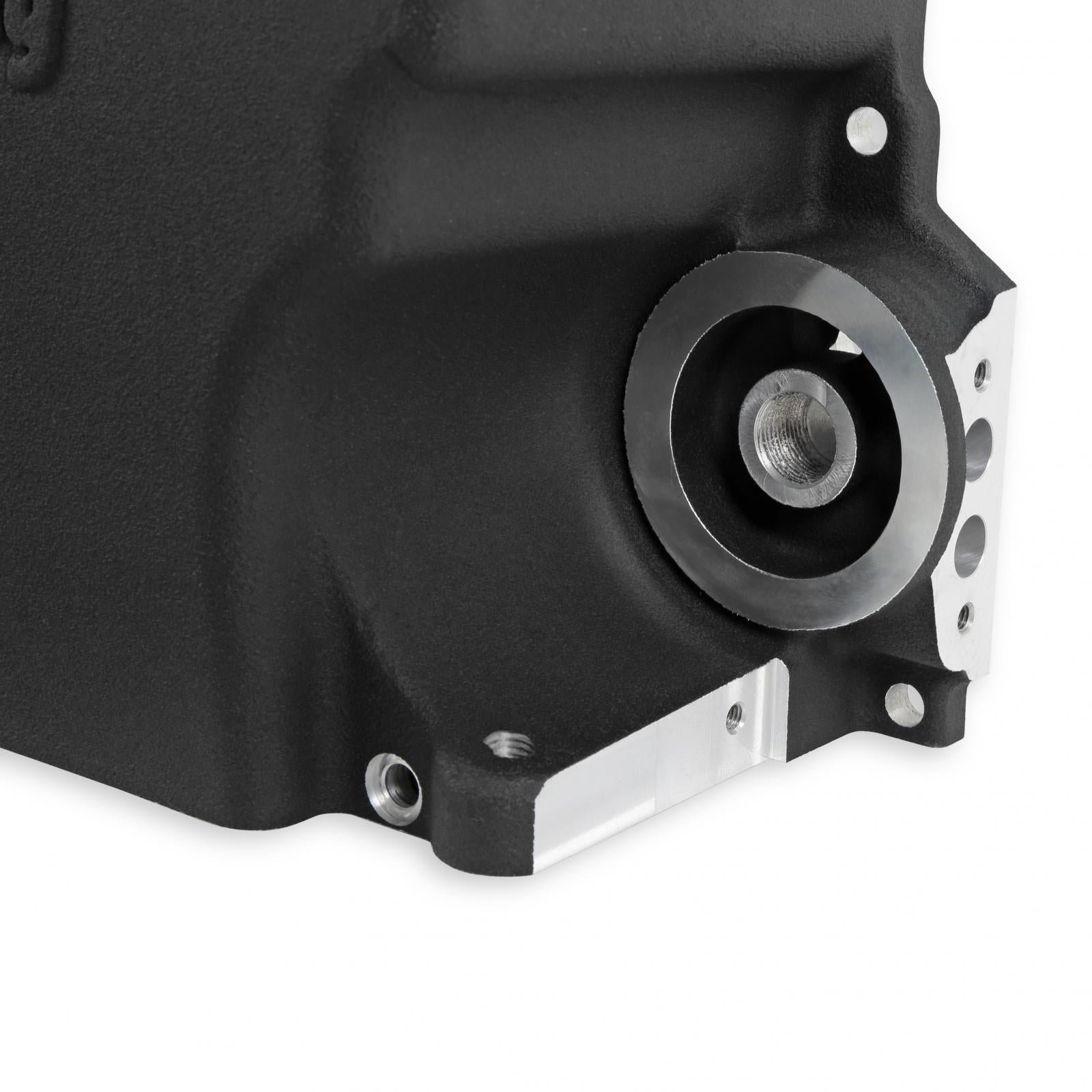 GM LS Swap Oil Pan Black Most Front Clearance Fits LS Swapped GM Muscle Car/classic Car/trucks and Any LS Swapped Vehicles Requiring Even More Clearance Than the 302-1 and 302-2 Provide Black Finish Holley-2