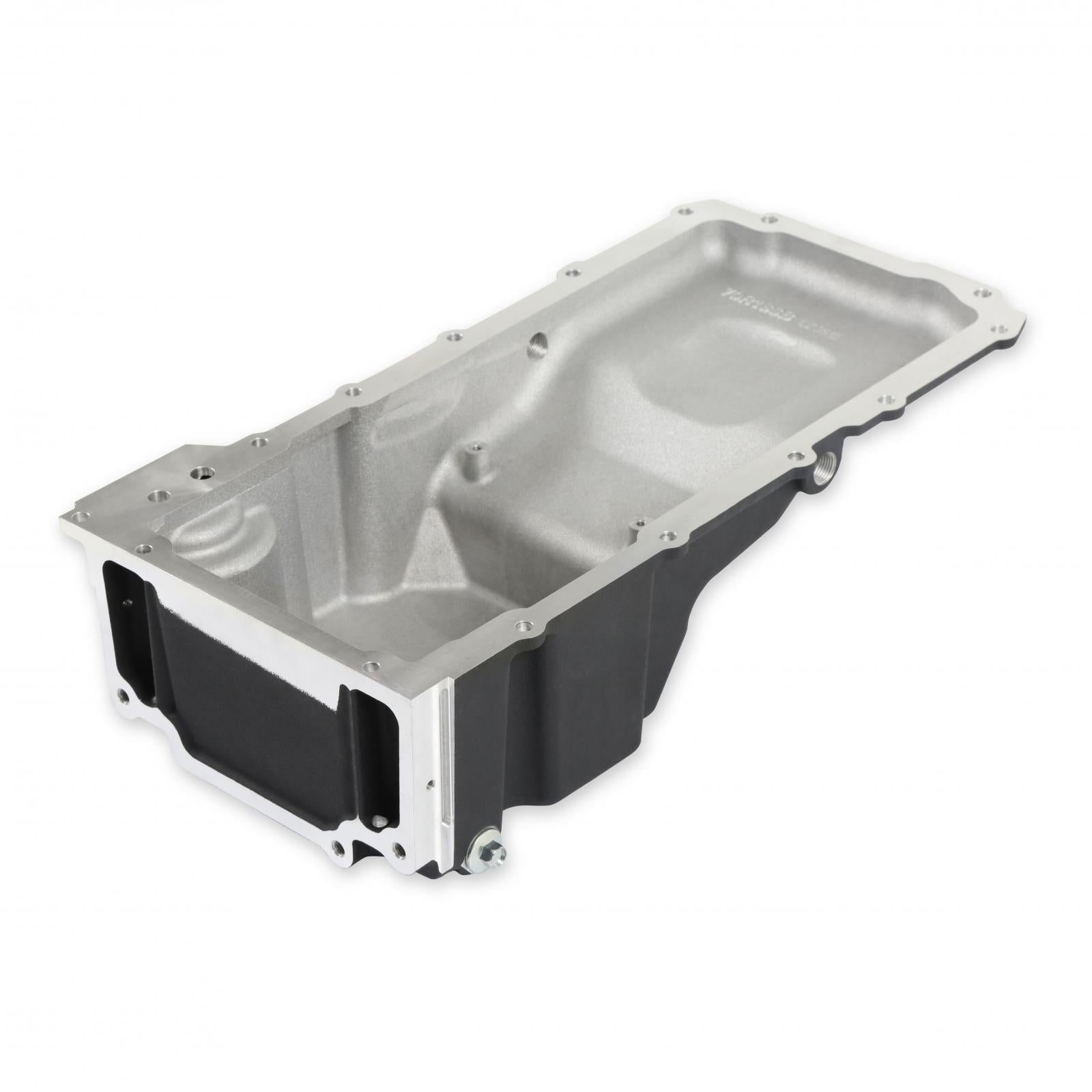 GM LS Swap Oil Pan Black Most Front Clearance Fits LS Swapped GM Muscle Car/classic Car/trucks and Any LS Swapped Vehicles Requiring Even More Clearance Than the 302-1 and 302-2 Provide Black Finish Holley-4