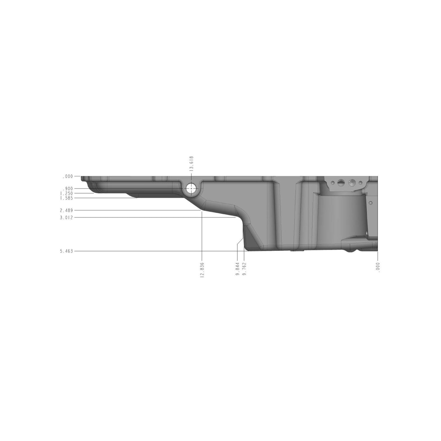 GM LS Swap Oil Pan Most Front Clearance Fits LS Swapped GM Muscle Car/classic Car/trucks and Any LS Swapped Vehicles Requiring Even More Clearance Than the 302-1 and 302-2 Provide Holley-9