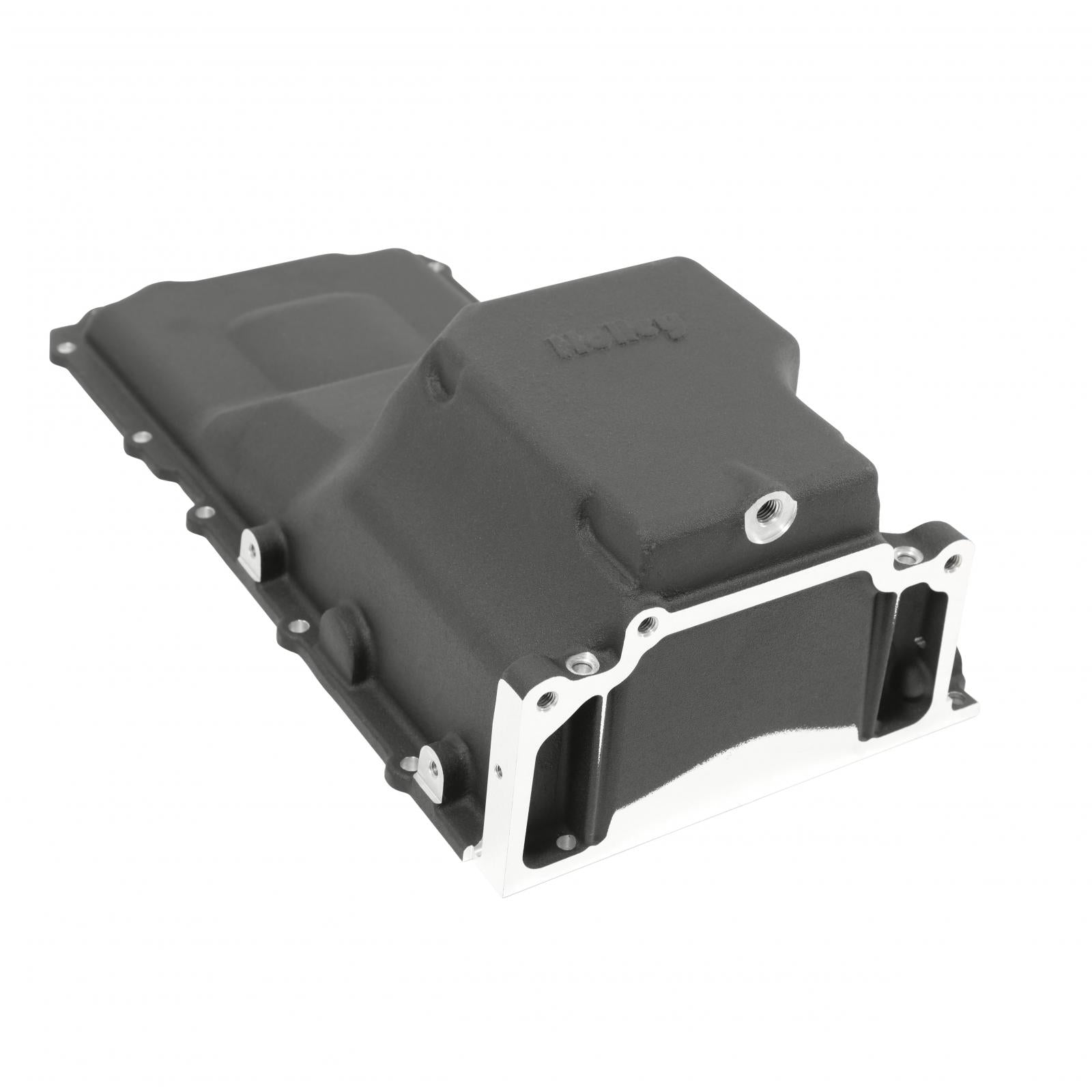 GM LS Swap Oil Pan 4WD / Truck / Off-Road Black Fits 1973-1987 GM K10 LS Swapped Trucks and Other 4WD LS Swap Projects Holley-1