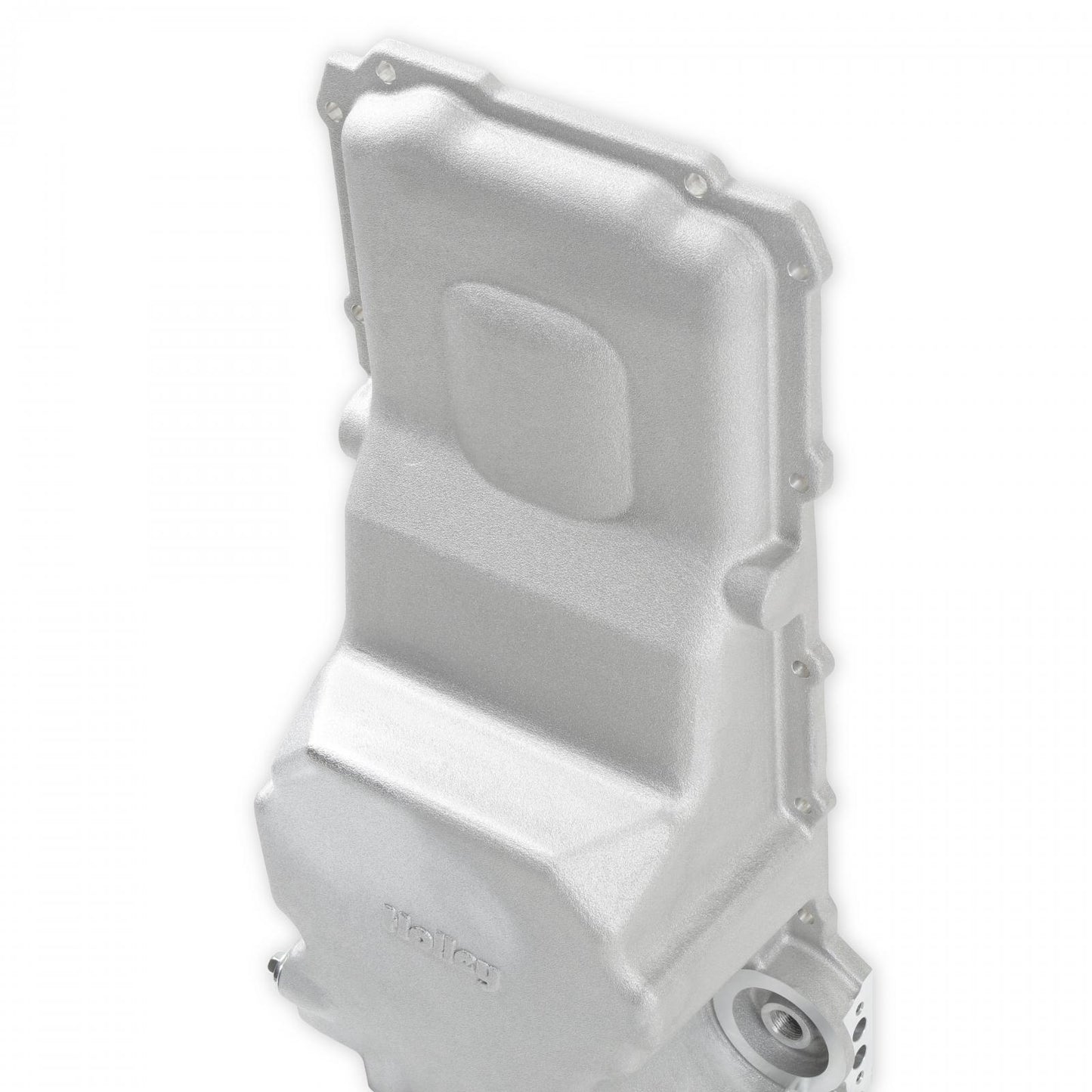 GM LS Swap Oil Pan Most Front Clearance No Drain-Back Holes Fits LS Swapped Vehicles Requiring Even More Clearance Than the 302-1 and 302-2 Same As 302-3 But Without Drain-Back and Plugs Holley-1