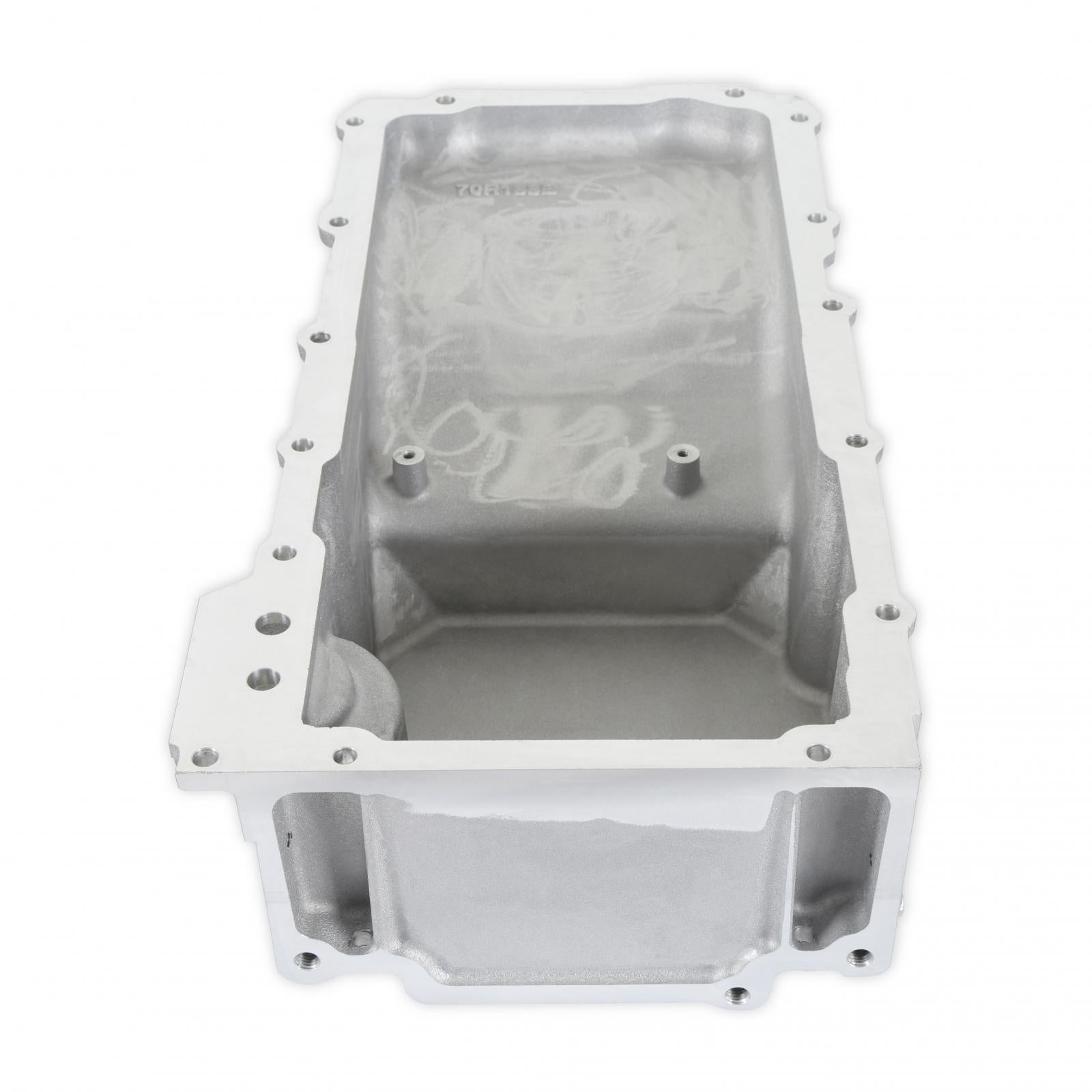 GM LS Swap Oil Pan Most Front Clearance No Drain-Back Holes Fits LS Swapped Vehicles Requiring Even More Clearance Than the 302-1 and 302-2 Same As 302-3 But Without Drain-Back and Plugs Holley-6