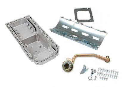 Gen III Hemi Swap Oil Pan Mid-Sump VVT Fits VVT Gen III Hemi Engines 2009-up 5.7L & 2011-up 6.4L Engines Mid-Sump Design Fits 1963-1974 Mopar A-Body, B-Body, C-Body & E-Body Holley