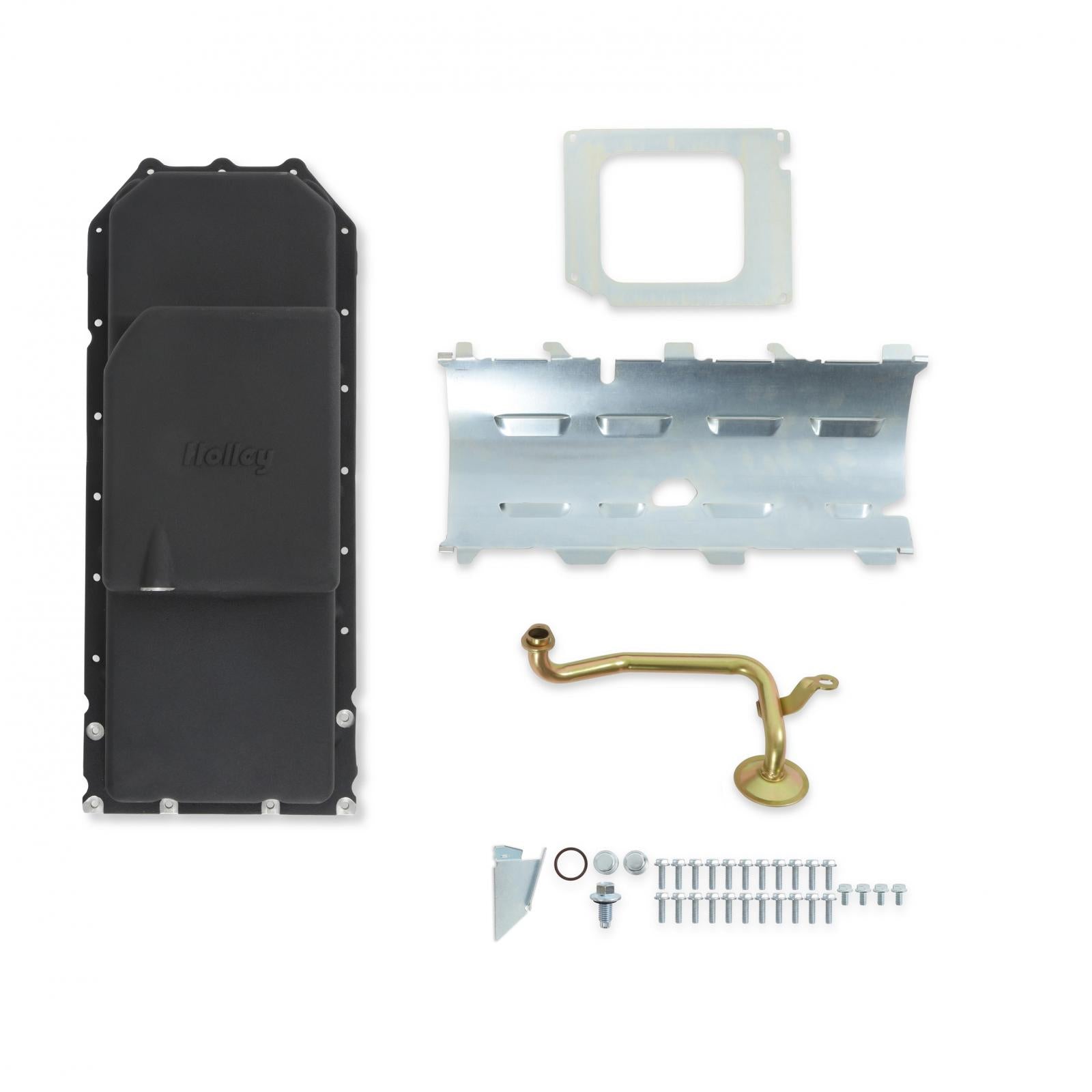 Gen III Hemi Swap Oil Pan Mid-Sump VVT Black Fits VVT Gen III Hemi Engines Holley-16