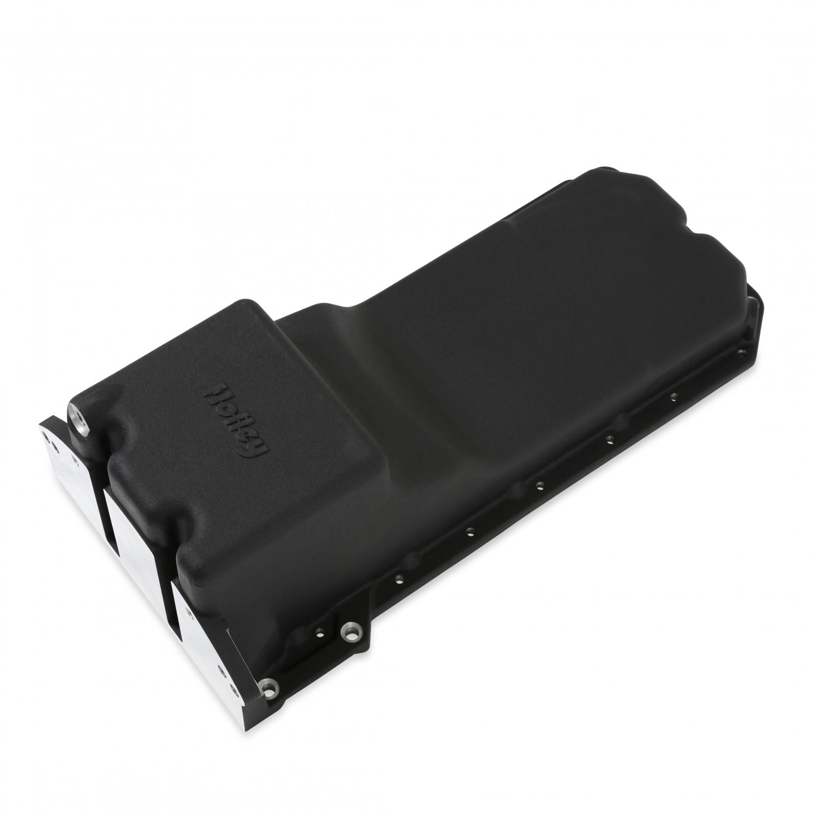 Gen III Hemi Swap Oil Pan Black Fits Gen III Hemi Hellcat Engines 2015-Up 6.2L Supercharged Engines Rear-Sump Design Fits Most Trucks Holley-1