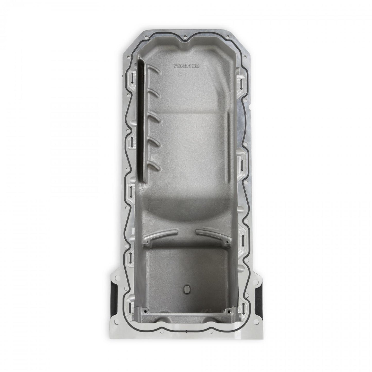 Gen III Hemi Swap Oil Pan Black Fits Gen III Hemi Hellcat Engines 2015-Up 6.2L Supercharged Engines Rear-Sump Design Fits Most Trucks Holley-5