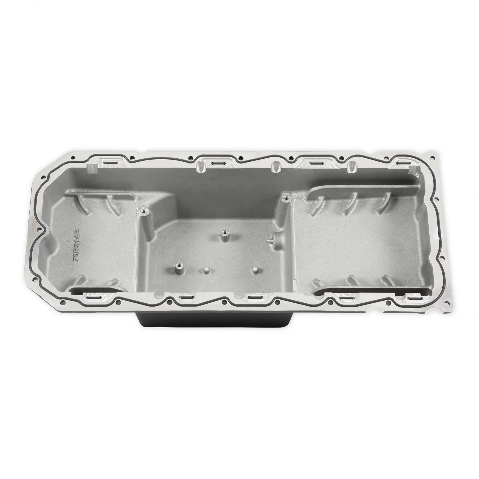 Gen III Hemi Swap Oil Pan Mid-Sump Hellcat Black Fits Gen III Hemi Hellcat Engines 2015-up 6.2L Supercharged Engines Mid-Sump Design Fits 1963-1974 Mopar A-Body, B-Body, C-Body & E-Body Holley-2