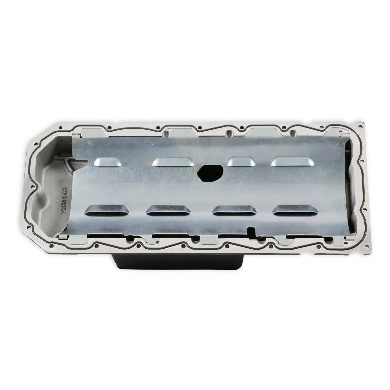 Gen III Hemi Swap Oil Pan Mid-Sump Hellcat Black Fits Gen III Hemi Hellcat Engines 2015-up 6.2L Supercharged Engines Mid-Sump Design Fits 1963-1974 Mopar A-Body, B-Body, C-Body & E-Body Holley-11