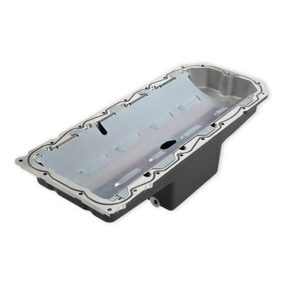 Gen III Hemi Swap Oil Pan Mid-Sump Hellcat Black Fits Gen III Hemi Hellcat Engines 2015-up 6.2L Supercharged Engines Mid-Sump Design Fits 1963-1974 Mopar A-Body, B-Body, C-Body & E-Body Holley-14