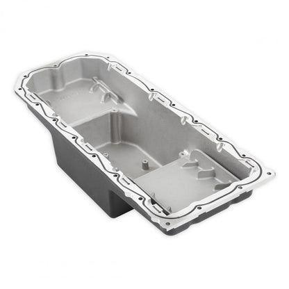 Gen III Hemi Swap Oil Pan Mid-Sump Hellcat Black Fits Gen III Hemi Hellcat Engines 2015-up 6.2L Supercharged Engines Mid-Sump Design Fits 1963-1974 Mopar A-Body, B-Body, C-Body & E-Body Holley-3