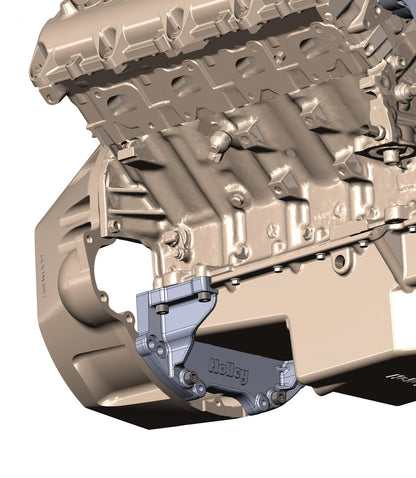 Lower Structure Support for Gen III Hemi Engines and Transmissions Fits Gen III Hemi Engines and Common Mopar Transmissions Use with Swap Oil Pans, Fabricated Oil Pans, and Stamped Pans (that Do Not Provide the Extra Support) Holley-6