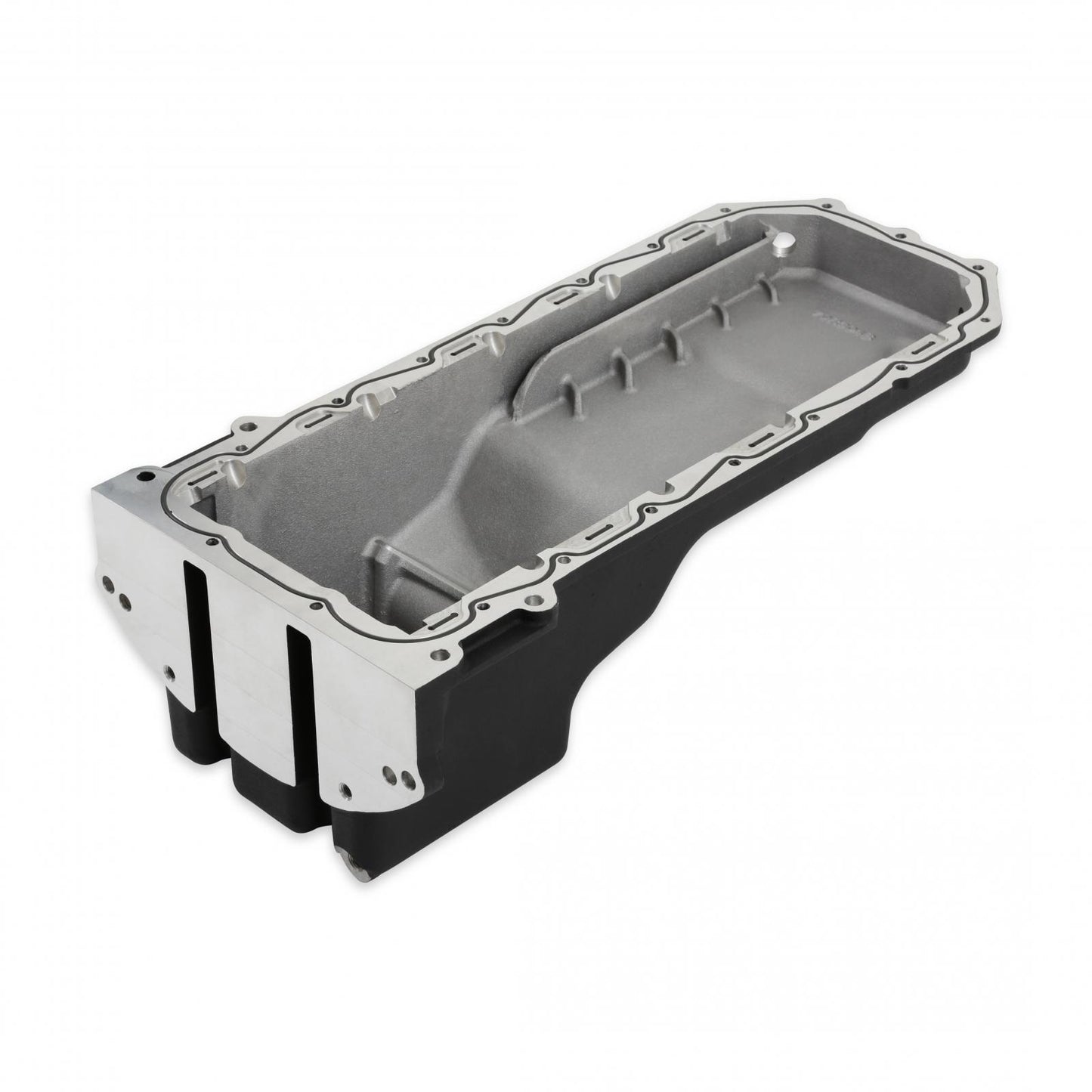 Gen III Hemi Swap Oil Pan Rear-Sump Black VVT Fits VVT Gen III Hemi Engines 2009-up 5.7L & 2011-up 6.4L Engines Rear-Sump Design Fits Most Trucks Black Finish Holley-1