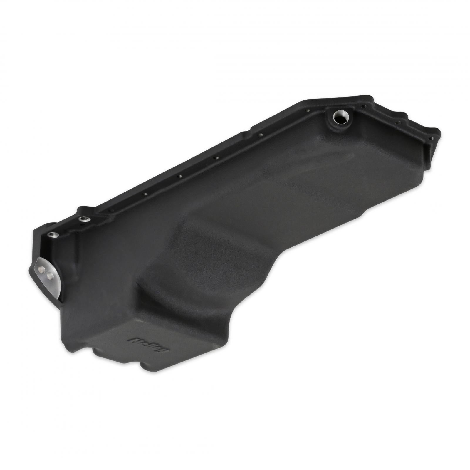 Gen III Hemi Swap Oil Pan Rear-Sump Black VVT Fits VVT Gen III Hemi Engines 2009-up 5.7L & 2011-up 6.4L Engines Rear-Sump Design Fits Most Trucks Black Finish Holley-11