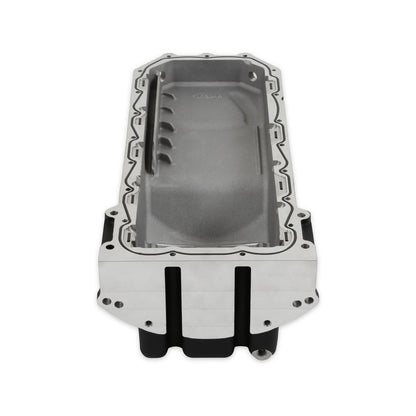 Gen III Hemi Swap Oil Pan Rear-Sump Black VVT Fits VVT Gen III Hemi Engines 2009-up 5.7L & 2011-up 6.4L Engines Rear-Sump Design Fits Most Trucks Black Finish Holley-12