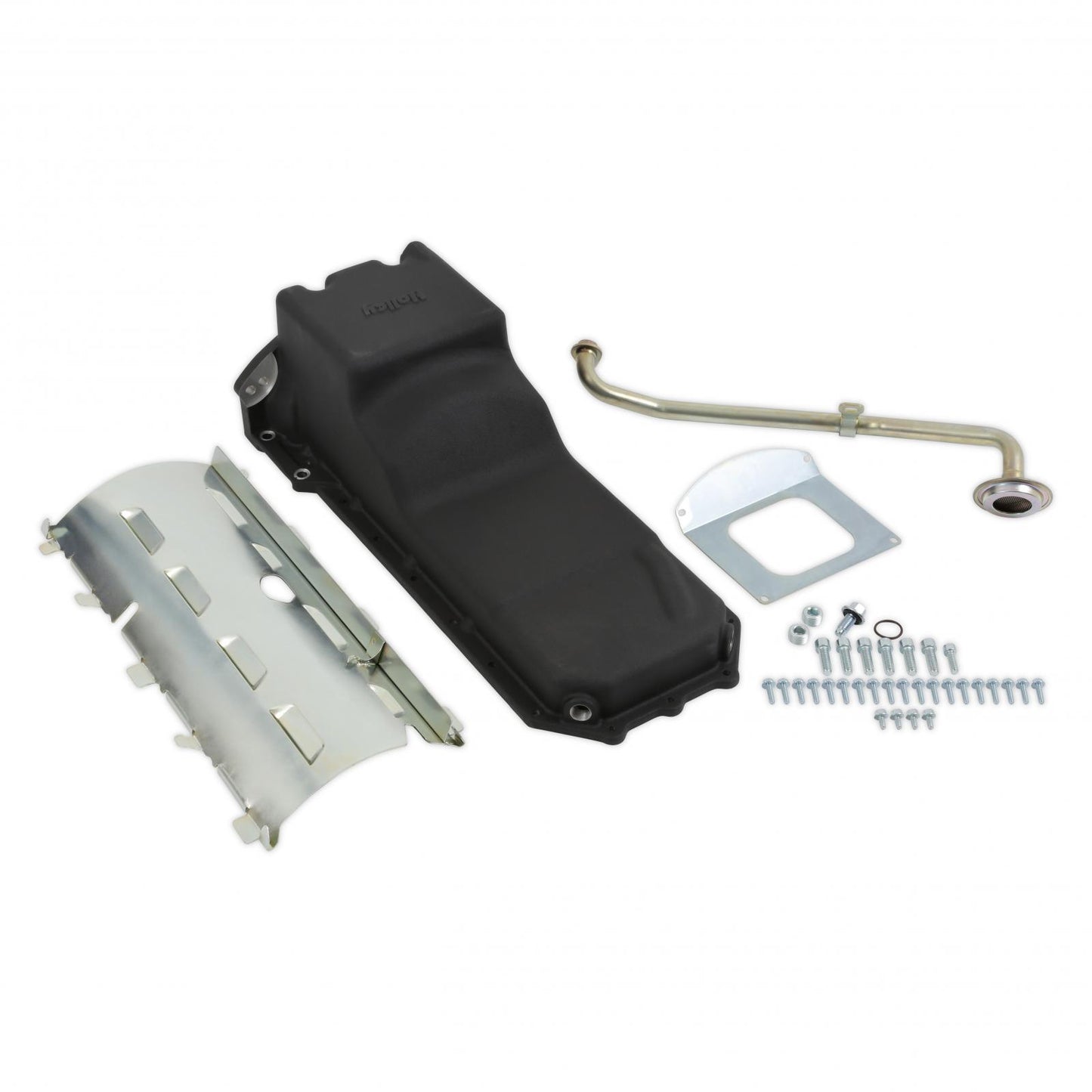Gen III Hemi Swap Oil Pan Rear-Sump Black VVT Fits VVT Gen III Hemi Engines 2009-up 5.7L & 2011-up 6.4L Engines Rear-Sump Design Fits Most Trucks Black Finish Holley-3