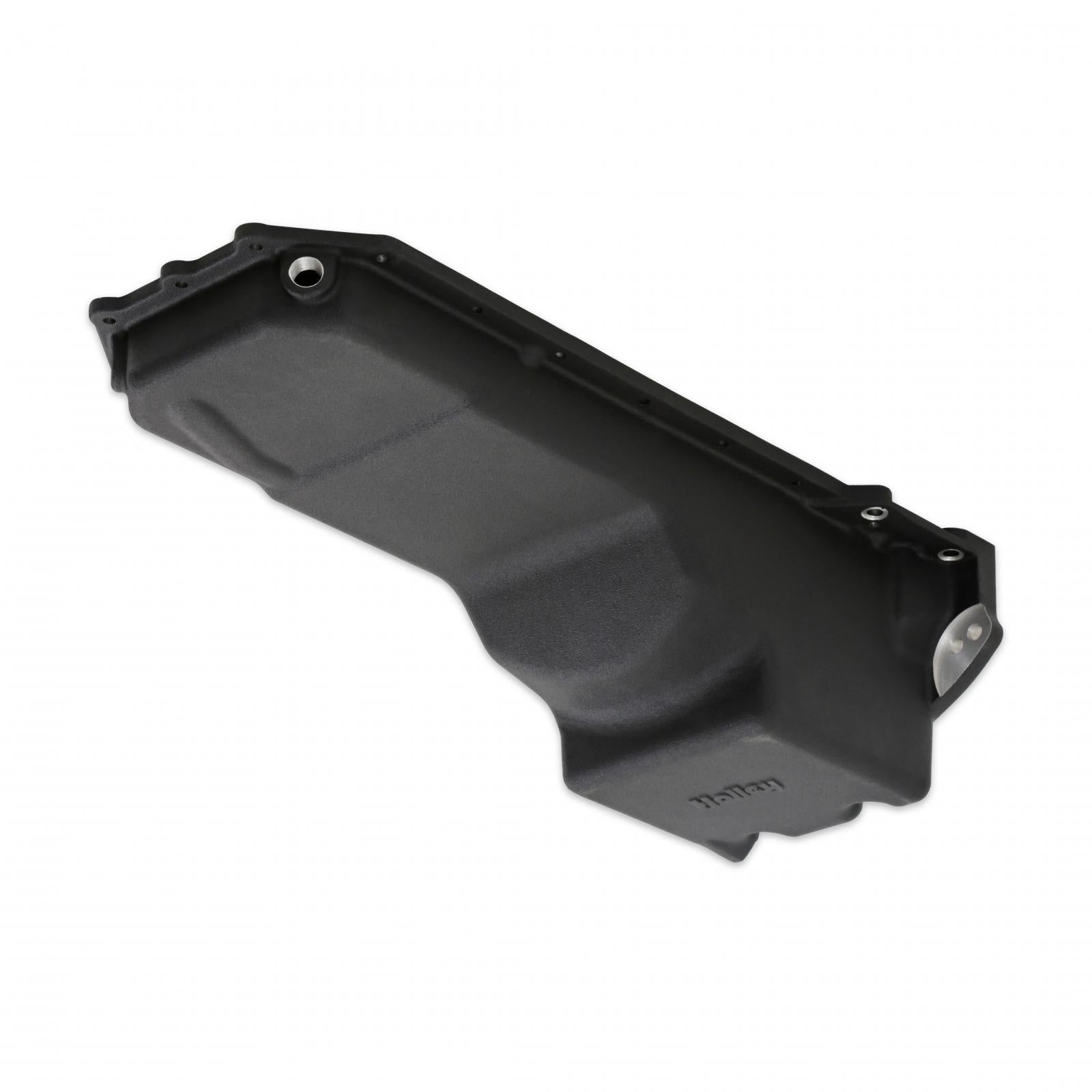 Gen III Hemi Swap Oil Pan Rear-Sump Black VVT Fits VVT Gen III Hemi Engines 2009-up 5.7L & 2011-up 6.4L Engines Rear-Sump Design Fits Most Trucks Black Finish Holley-8