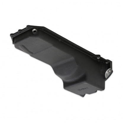 Gen III Hemi Swap Oil Pan Rear-Sump Black VVT Fits VVT Gen III Hemi Engines 2009-up 5.7L & 2011-up 6.4L Engines Rear-Sump Design Fits Most Trucks Black Finish Holley-8