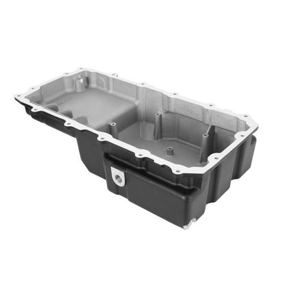 Cast Aluminum Rear Sump Oil Pan Ford Coyote Swap Black Fits Gen 1 and 2 Coyote Engines in 1953-1979 Ford F100, F150, and F250 2WD Trucks Holley-2