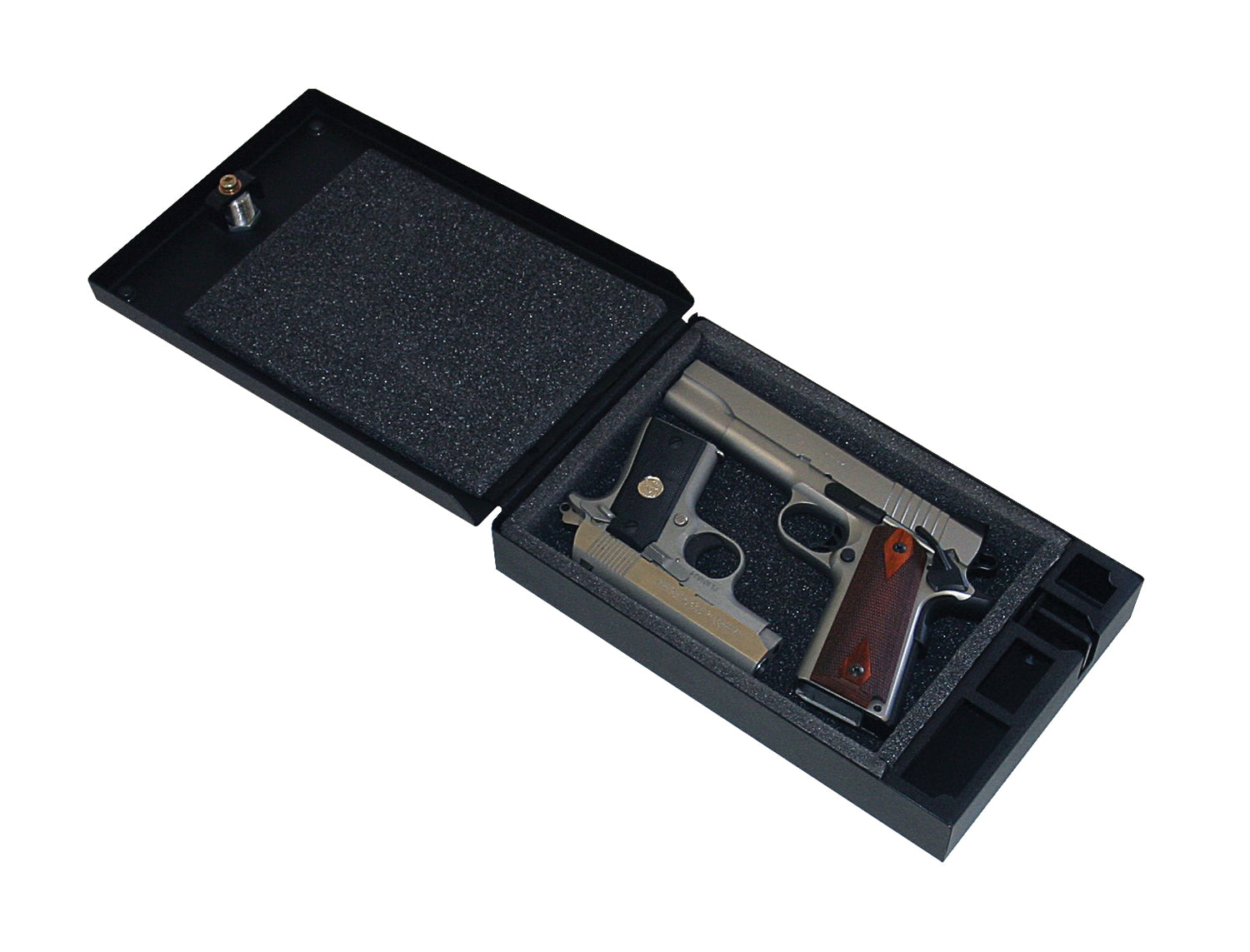 Portable Safe For Full-Size Pistols Universal Black Includes Cable Products Tuffy Security-7
