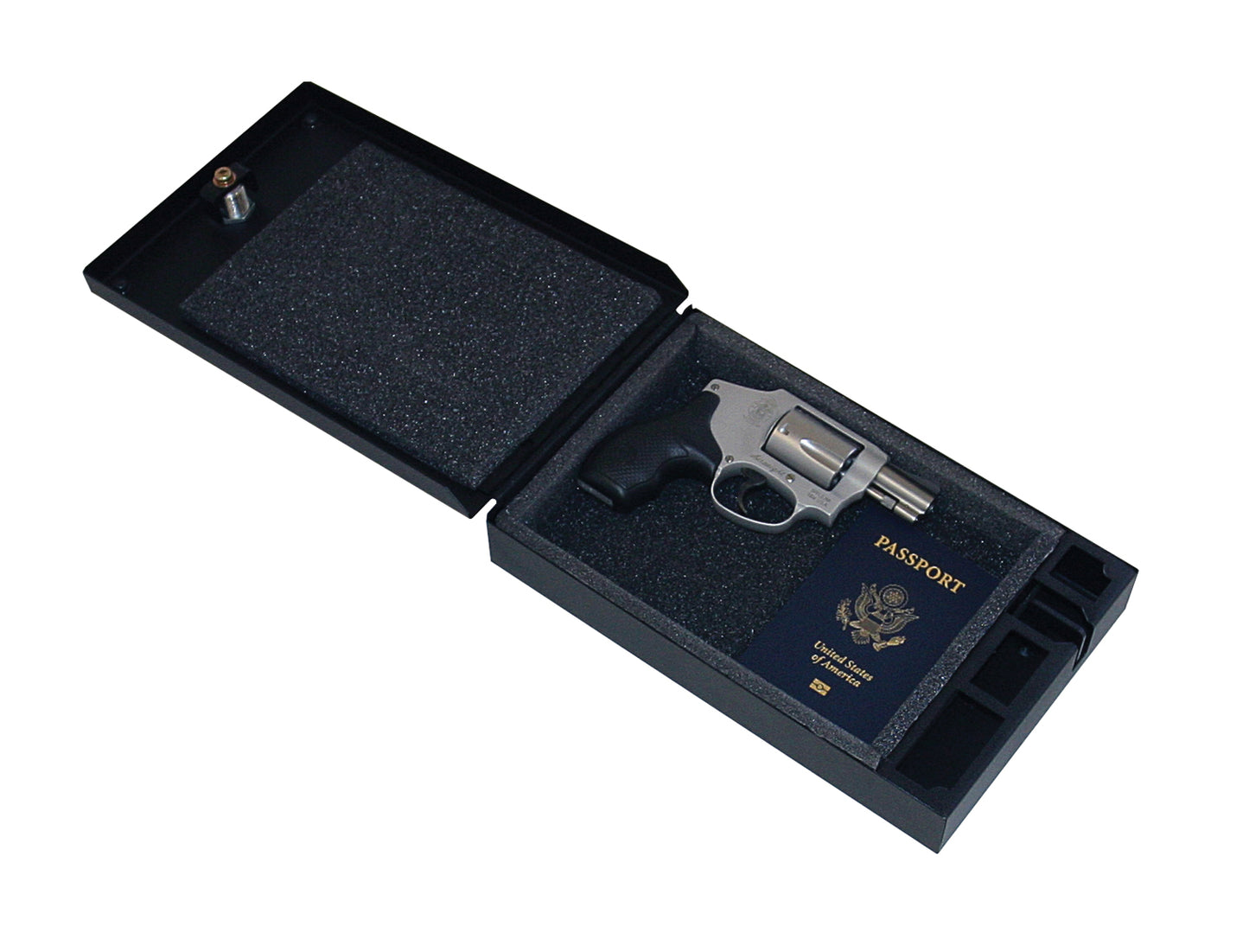 Portable Safe For Full-Size Pistols Universal Black Includes Cable Products Tuffy Security-8