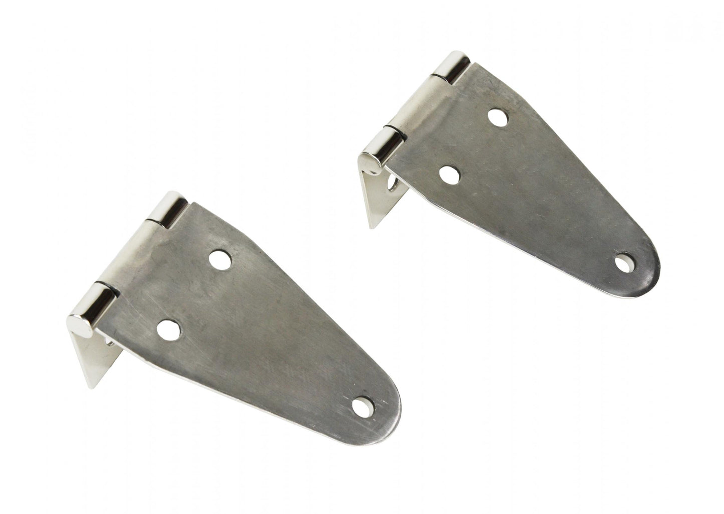 Kentrol Jeep CJ/YJ Hood Hinge Pair 55-95 CJ and Wrangler YJ Polished Silver Kentrol