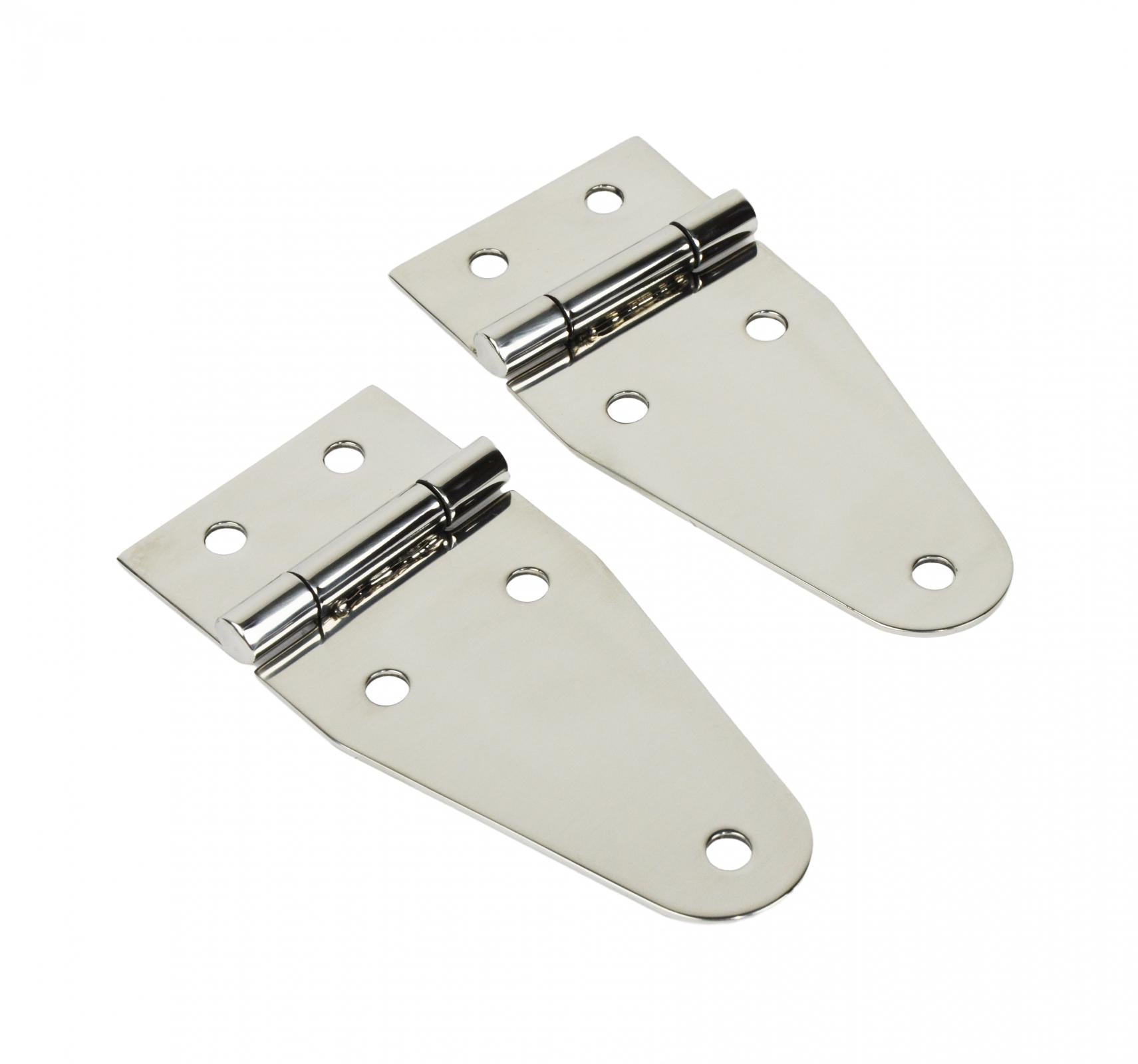 Kentrol Jeep CJ/YJ Hood Hinge Pair 55-95 CJ and Wrangler YJ Polished Silver Kentrol